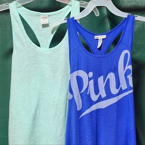 victoria secret pink tank top bundle size xs